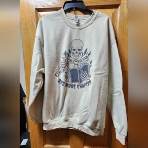 Gildan Cream Bookish Sweatshirt